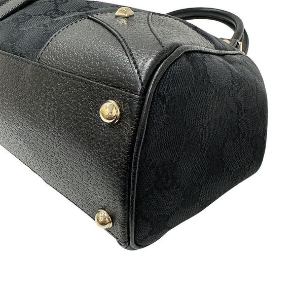 Gucci Bag Women's Brand New Jackie Handbag GG Canvas Black 124407 Handbag - Picture 5 of 12